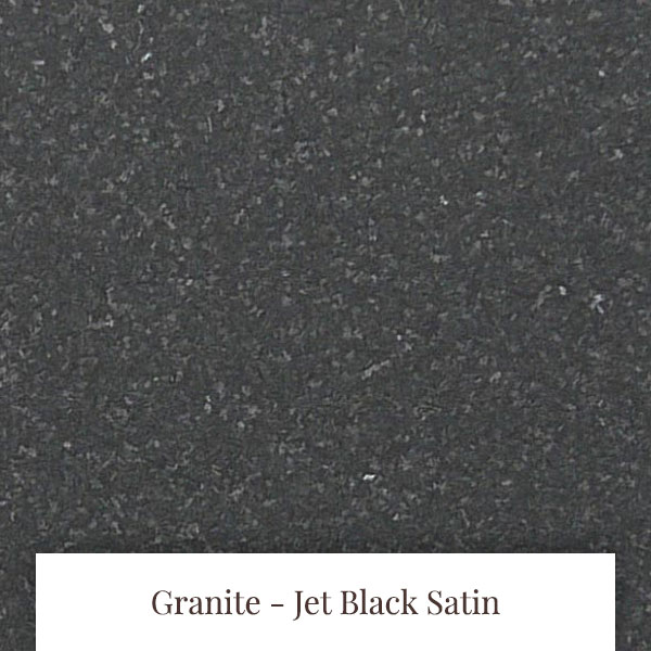 Jet Black Satin Granite at South Yorkshire Marble