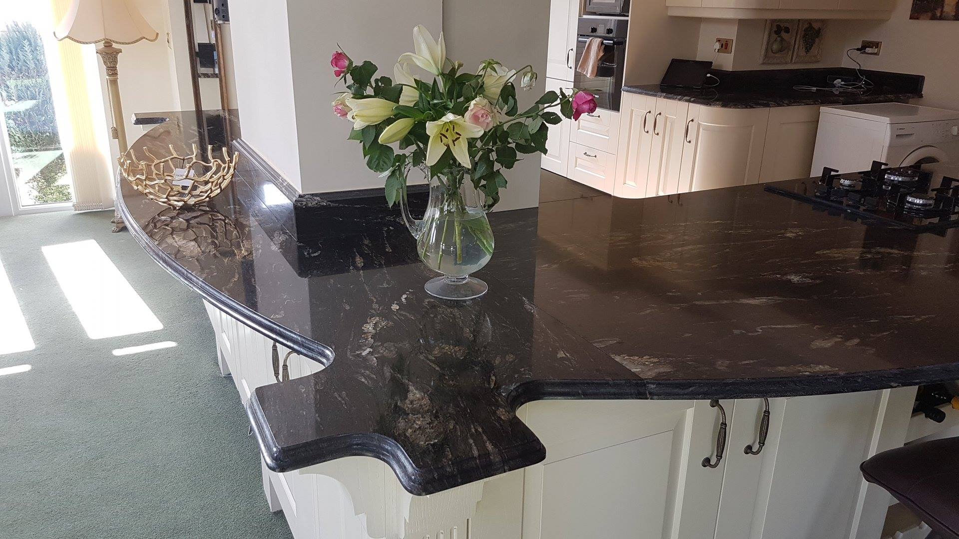 Black Cosmic Granite Kitchen Worktop